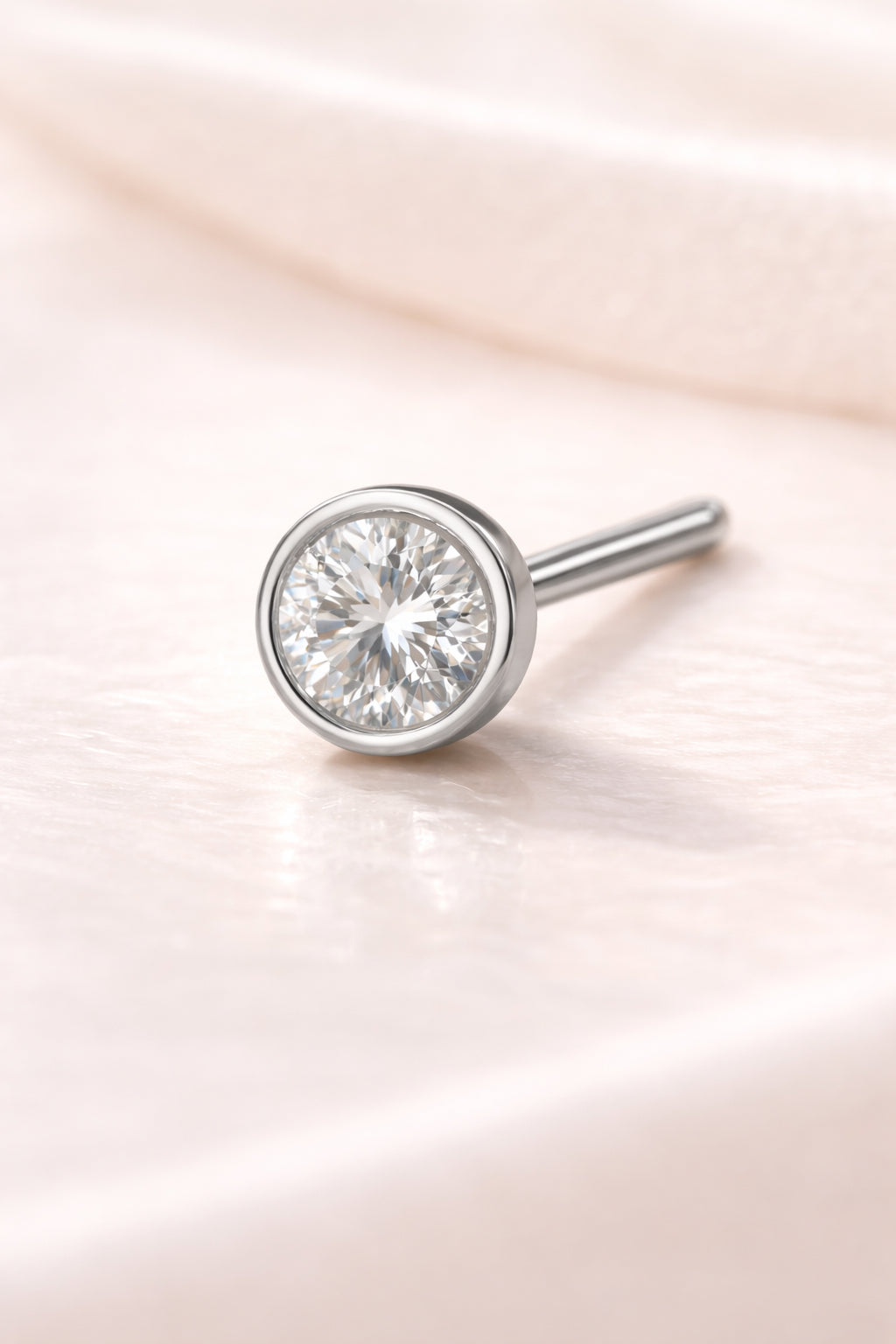 0.5 Carat Diamond Stud Earring – S925 Silver | Single Piece